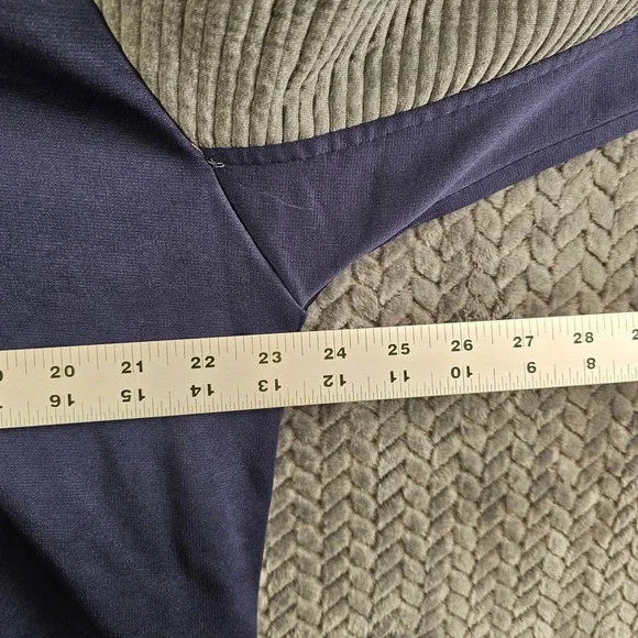 Notre Dame Fighting Irish‎ Quarter Zip Pullover Sweatshirt Mens L Navy Gray - Picture 4 of 8